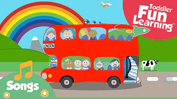 The Wheels on the Bus | Toddler Fun Learning | Nursery Rhyme