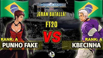 PUNHO FAKE vs KBECINHA FT20 TOP MATCH KOF 2002 FIGHTCADE
