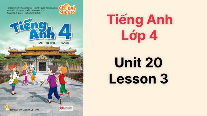 Giải bài tập tiếng anh lớp 4 unit 20 năm 2024