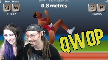 "Its So Hard!" - Girl Gamer Tries to Play QWOP | The Most Difficult Game Ever Created