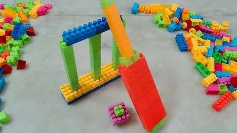 Satisfying DIY Bat, Ball/ASMR Building Blocks/block game /lego building fun#asmr#buildingblocks#lego