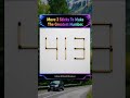 Move only 3 sticks to make the greatest number possible from 413! Sounds easy… #matchstickpuzzle