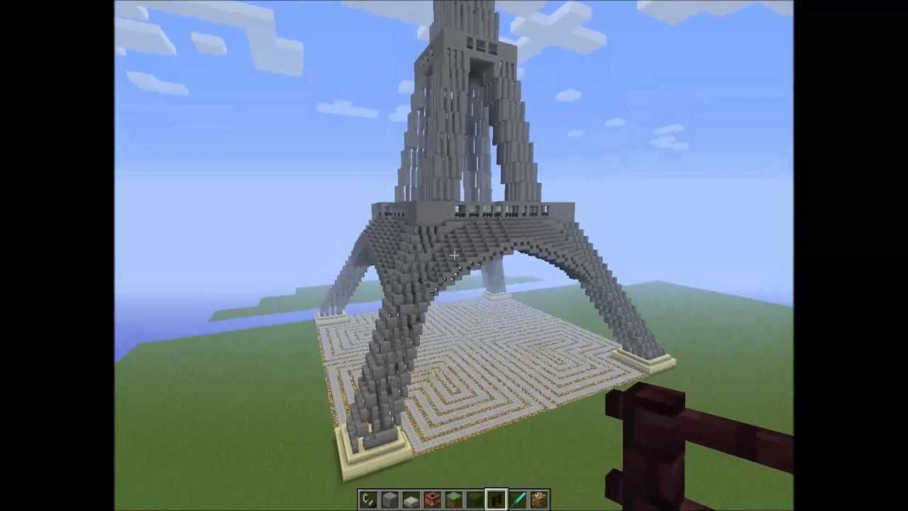 Minecraft:Présentation de la Tour Eiffel. - YouTube