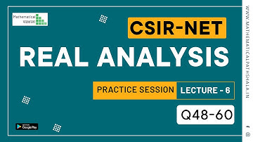 CSIR NET REAL ANALYSIS PRACTICE SESSION L 6 POINT SET TOPOLOGY (Q48-60)