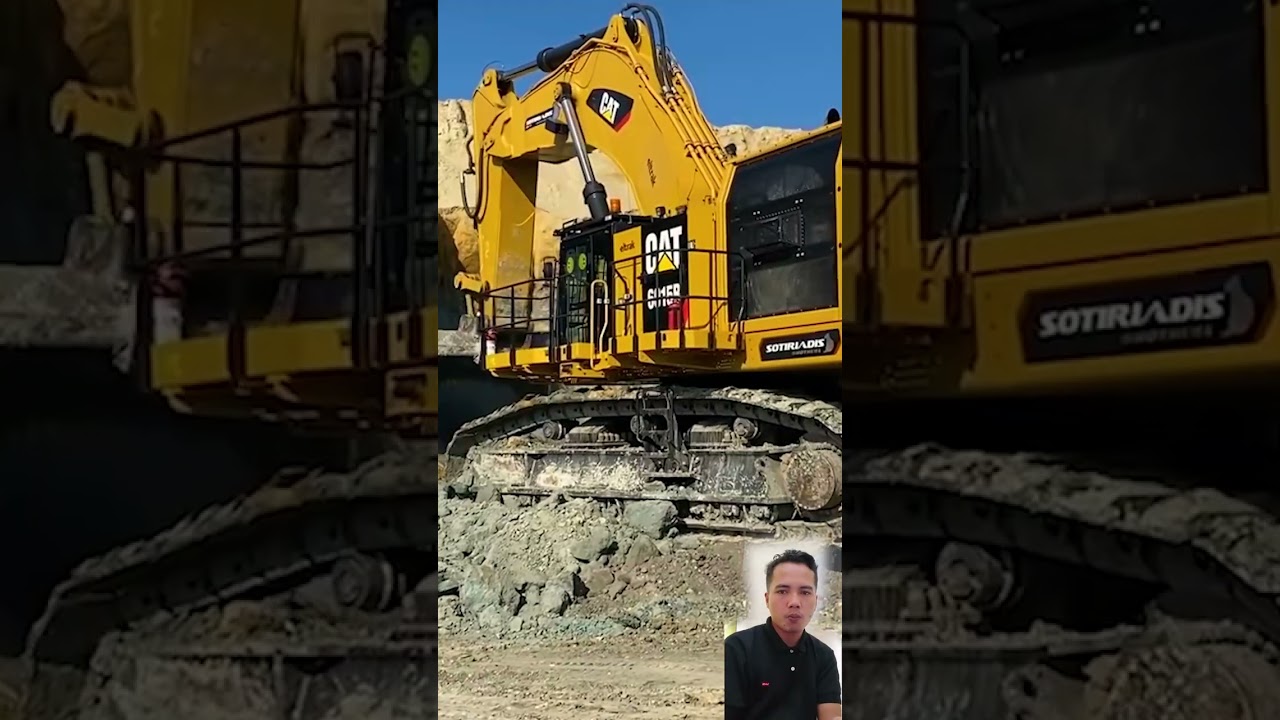 POWERFUL HUGE EXCAVATOR SERVING HUGE DUMP TRUCK LOADS,,,amazing