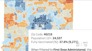 Indiana COVID-19 vaccination rates vary by zip code