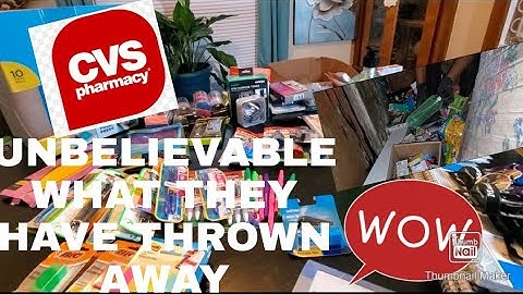 DUMPSTER DIVING | UNBELIEVABLE WHAT THEY HAVE THROWN AWAY | CVS