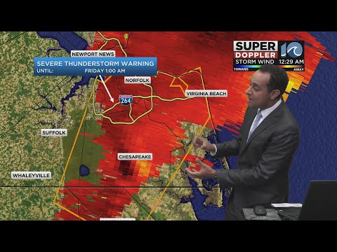 Tornado warning for parts of area