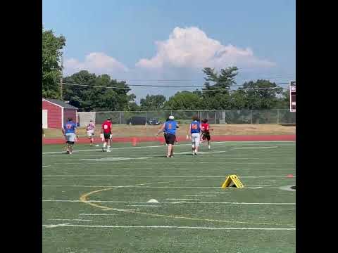 Trying to film 2 flag football games at once | #shorts #fyp #Flagfootball