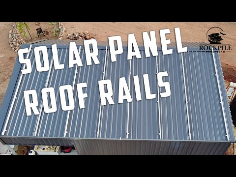 Video: setting up off-grid solar panel mounts.