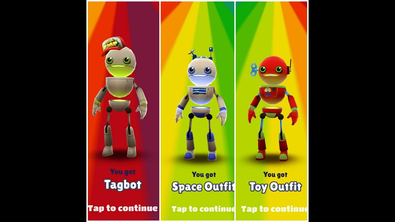 Unlocked Tagbot Toy Outfit On Subway Surfers Zurich, toy, lock, Zürich,  clothing