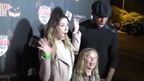 Allison Holker and Stephen Twitch Boss at the LA Haunted Hayride