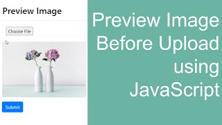 How to Preview an Image Before Upload using JavaScript