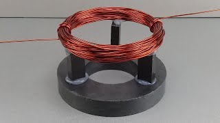 220V Free electric generator with copper coil use magnet