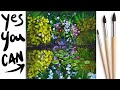 LILY POND Beginners Learn to paint Acrylic Tutorial Step by Step Day 15 #AcrylicApril2021