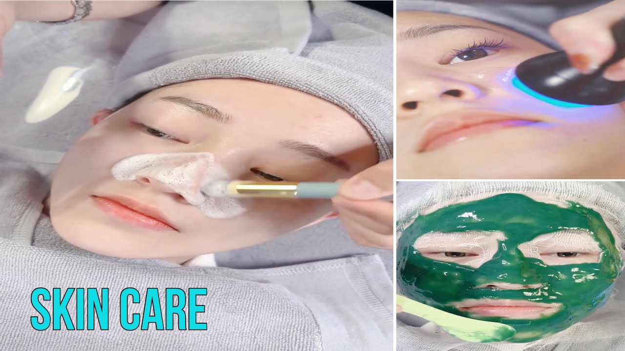 ASMR SKIN CARE ROUTINE Restore your white and tender skin Facial