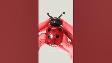 Ladybug Squishy DIY with Nano Tape #satisfying