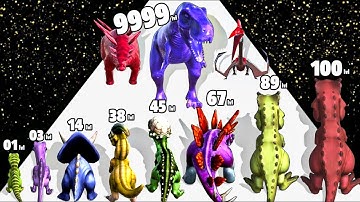 Dino Run: Dinosaur Evolution :- Level Up Dinosaur Run Max Level Gameplay (New Update)