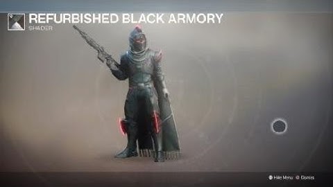 Destiny 2 Hunter with Virtuous Ornaments and Refurbished Black Armory Shader