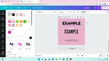 How to Create Stroke to Text & Picture on Canva