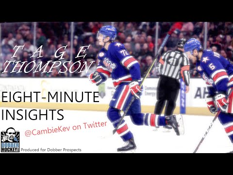 Eight-Minute Insights: Tage Thompson (2019-20 AHL) - A CambieKev Scouting Video - vs Cleveland