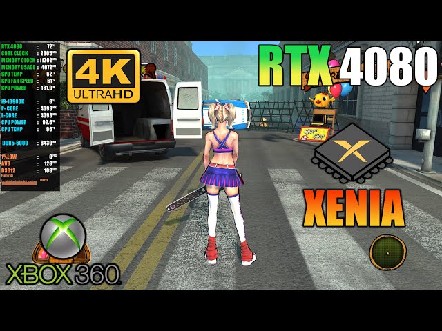 Lollipop Chainsaw, Xenia Canary 2023, Xbox 360 Emulator, RTX 4080, i9  13900K 5.8GHz