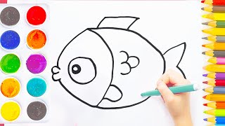 Come Disegnare Un Pesce Facile Per Bambini