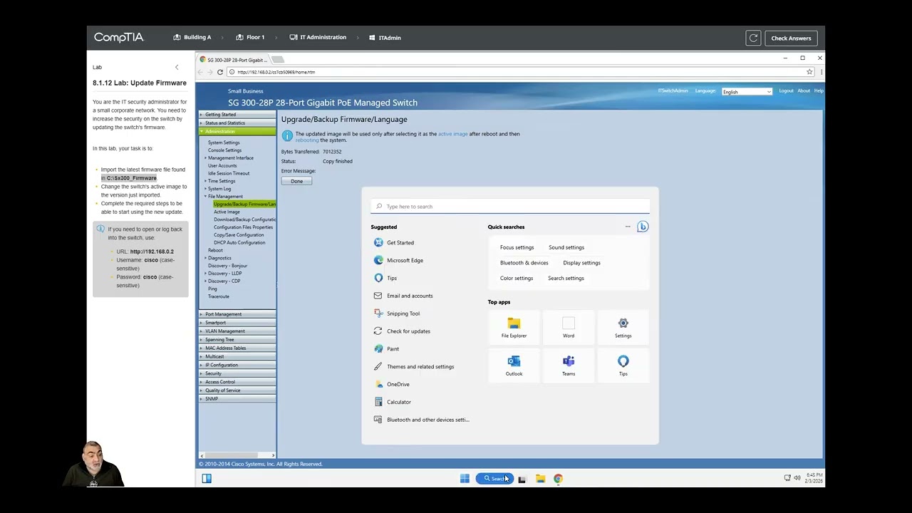 8 1 12 лабораторное обновление прошивки