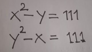 Math Olympiad | Nice Algebra Problem 😊| How to Find the Value of x = ? and y = ?