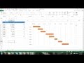 Excel Gantt Chart Tutorial - How to Make a Gantt Chart in Microsoft Excel 2013 Excel 2010 Excel 2007