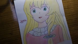 كيفية رسم كوزيت من إنمي البؤساء 