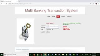 Multi Banking  Transaction System Java System