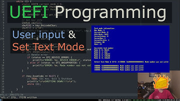 Get User Input / Set Text Mode | UEFI Dev (in C)
