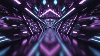 A Never Ending Futuristic Neon Corridor Loop Video [4K]