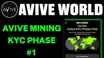 Avive Mining KYC Phase One | Avive App KYC Verification | Avive Mining New Update | Avive VV Tokens