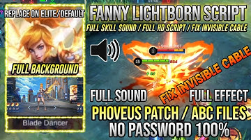 Fanny Lightborn Script - No Password -Replace Elite/Default - Full Voice - Fix Cable