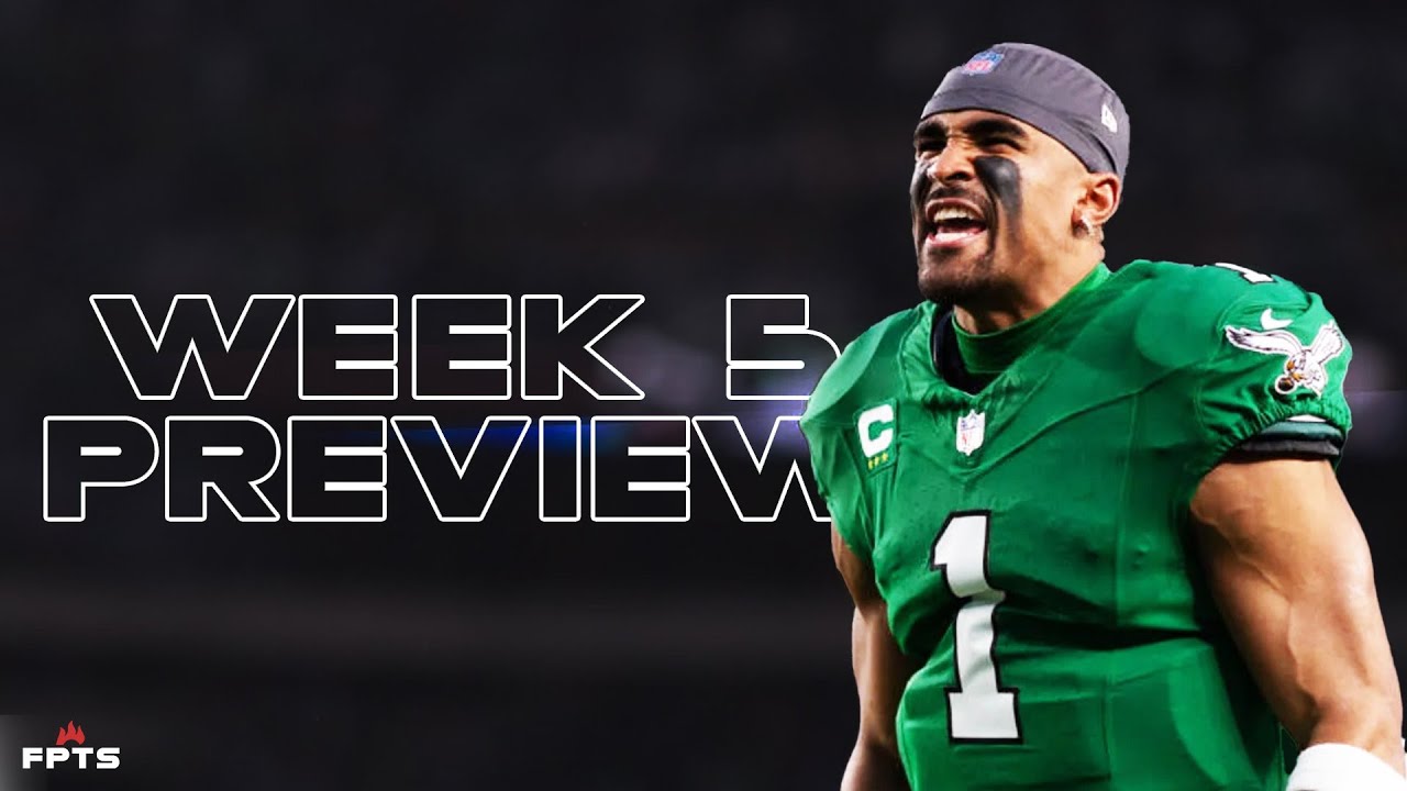 NFL Week 5 FANTASY Football Predictions!