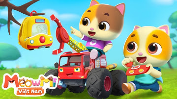 Xe cứu hỏa giải cứu Mimi | Nhạc thiếu nhi | MeowMi Gia đình những chú mèo