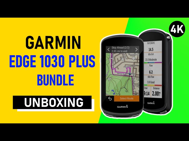 Garmin Edge 1030 Plus Bundle Unboxing 4K (010-02424-11)