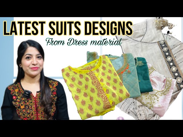 Women's Indigo Bandhani Printed Crepe Suits & Dress Materials