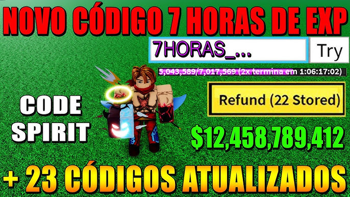 CORRE!! REVELEI 17 CÓDIGOS SECRETOS DE XP NO BLOX FRUITS + NOVO CÓDIGO  (roblox) 