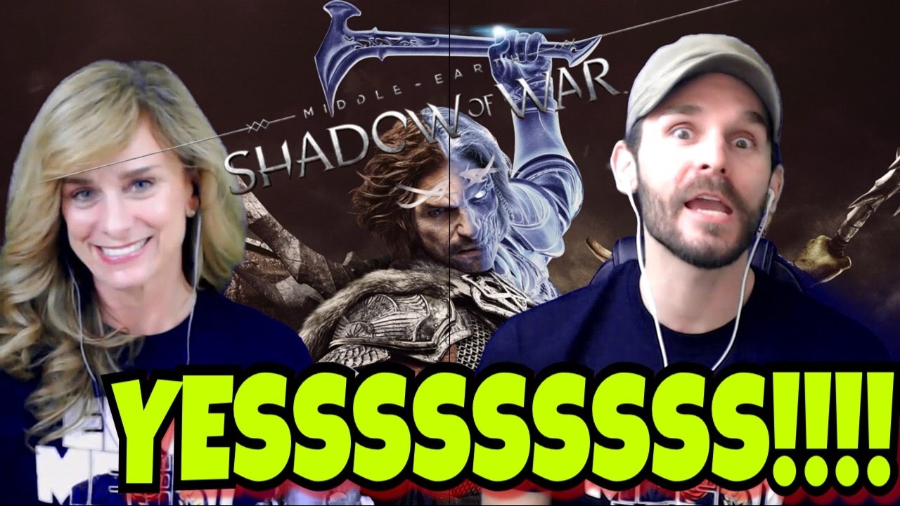 MIDDLE-EARTH SHADOW OF WAR TRAILER REACTION WITH MOMZ!