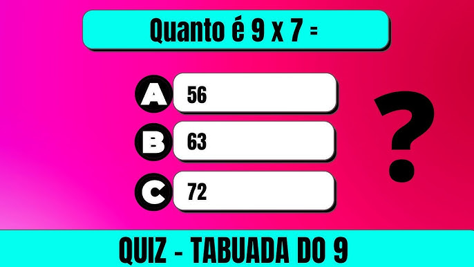 Você é BOM na tabuada? #quiz #quizz #quiztime #tabuadafacil #tabuadadi
