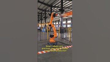 Smart robotic arm, precision operation enables acceleration production#industrialrobotics #factory
