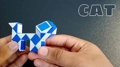 How to Make Cat with Snake Cube or Rubik