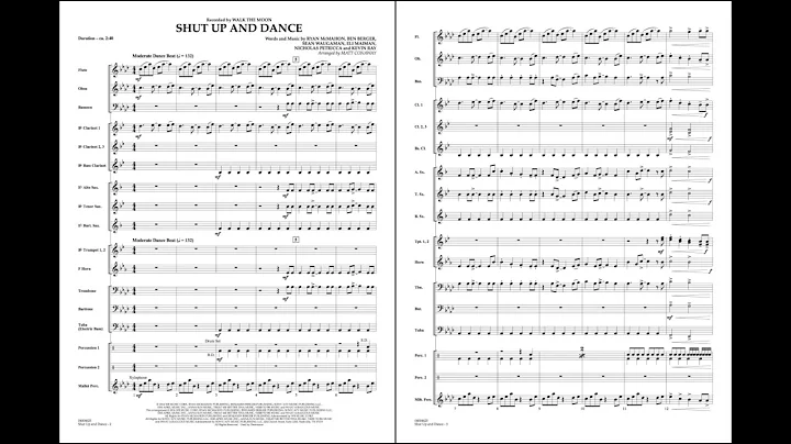Shut Up and Dance arranged by Matt Conaway