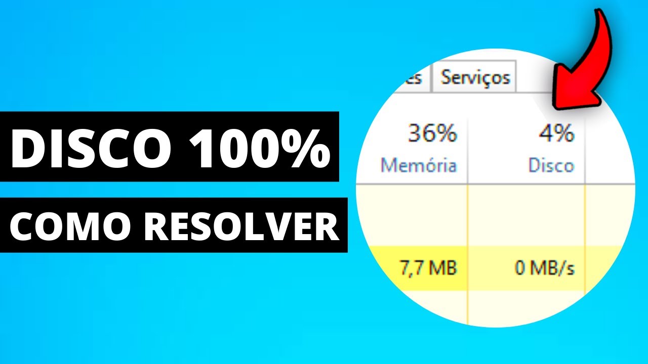 Como deixar o Disco 100% em 4% de FORMA SIMPLES [SEGREDO REVELADO]
