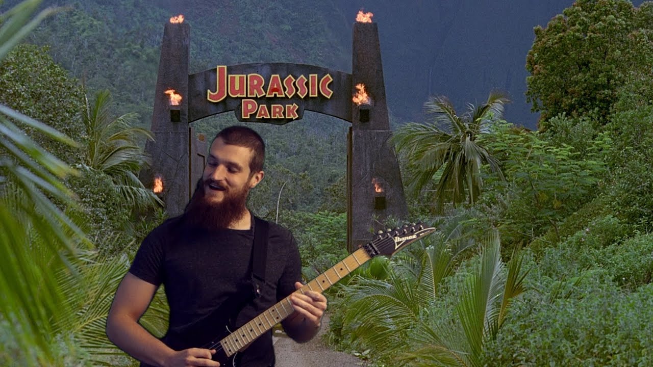 Jurassic Park theme on electric guitar