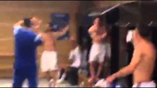 Argentina dressing room celebration