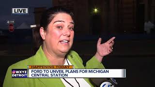 Ford's train station celebration